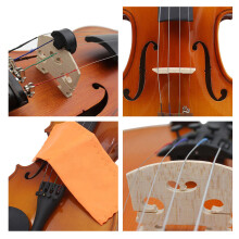 Violin Starter Kit Strings Mute Wood