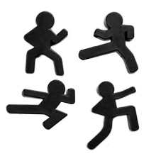 Stickman Magnets 4pcs Stickman Decorative Magnets Cool Magnetic Decoration for House Personal Use Kitchen Accessories