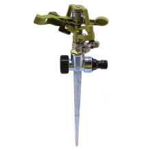 360-Grad-Rotationsbewässerung, Sprinkler, Sprinkler für Rasengarten, Golfgras, Metallimpuls, Spike-Streuschlauch, Wassersprinkler, Sprinkler
