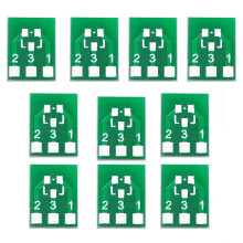 100PCS SOT23 SOT23-3 Drehung SIP3 Doppelseitige SMD Dreh-zu-DIP-Adapter Konverterplatte SOT SIP IC Sockel Platine DIY-Bausatz