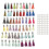 120Pcs Μπρελόκ Φούντες Σετ Δερμάτινα Γούρια με Φούντα και Δαχτυλίδια Άλματος για 3
