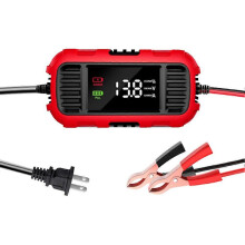 12V 2A Autobatterieladegerät Digitalanzeige Smart Batterieladewerkzeug Trickle-Ladegerät für den US-STECKER des LKW