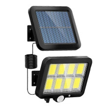 LED-Solar-Split-Wandlampe 3 Mode Wasserdichte Bewegungsmelderlampen Garden Street Lighting Solarlampe für Gartensicherheit B