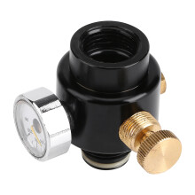 Alloy Steel Co2 & Air Regulator 0-300psi Adjustable Compact Black