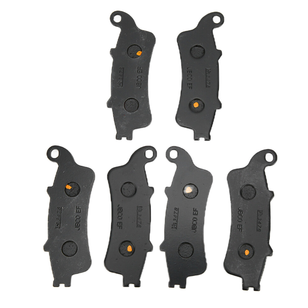 3 Pairs Brake Pads Front Rear For Vfr750 Cb750 7444352720064