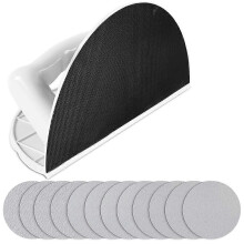 Drywall Corner Sander with 12PCS 9 Inch Sanding Discs, Semi-Circular Hook and Loop Backing for Efficient Sanding