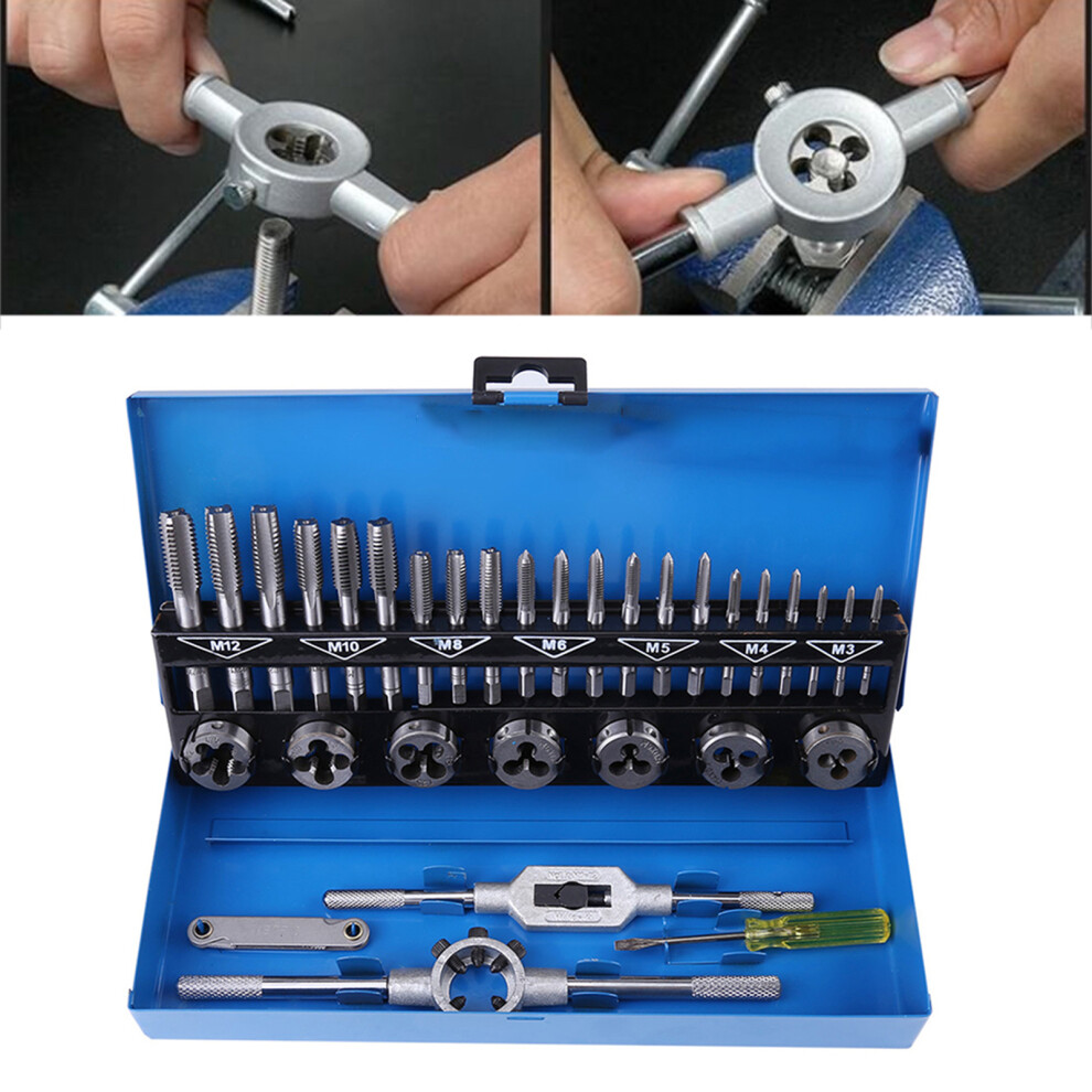 Coarse Thread Tap & Die Set 32pc