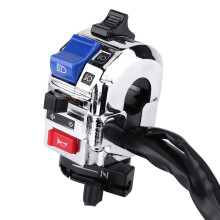 7/8inch Handlebar Switch for Motorcycle Horn & Turn Signal White Universal Fit