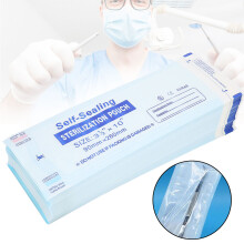 200pcs Medical Self Sealing Sterilization Pouches 90x260mm