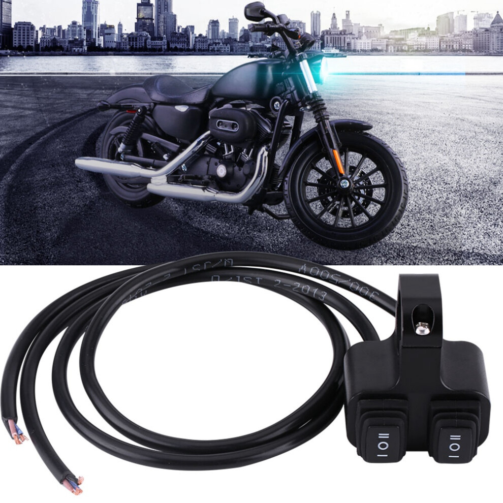 Cnc Aluminum Alloy 3 Way Motorcycle Handlebar Switch Control 22-23Mm Light 7891382818894