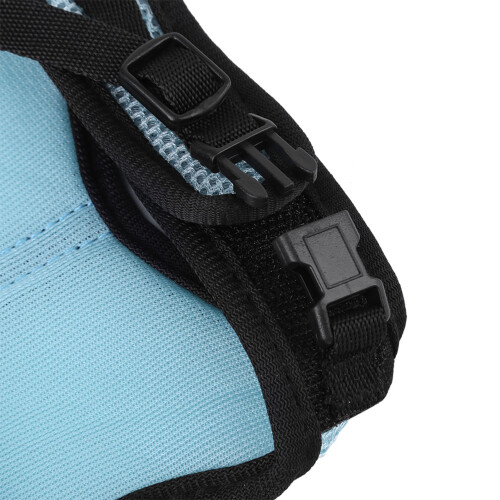 Small Light Blue Hamster Rabbit Harness Set with Leash, Adjustable & Secure