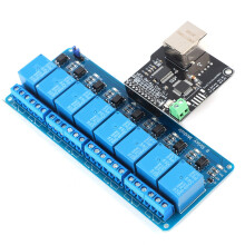 8-Channel Ethernet Relay Module Controller Web Server LAN WAN RJ45