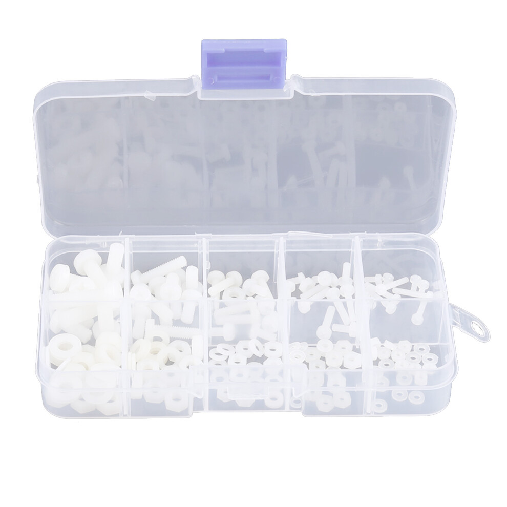 150Pcs Assorted M2-M5 Screws, Nuts & Washers Set In Box 3571392898782