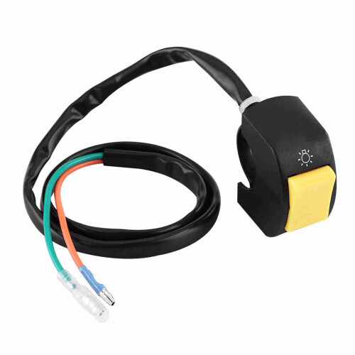 7/8inch Handlebar Mount LED Headlight Switch for Bikes Yellow On/Off Button 2