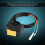 7/8inch Handlebar Mount LED Headlight Switch for Bikes Yellow On/Off Button 4