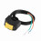 7/8inch Handlebar Mount LED Headlight Switch for Bikes Yellow On/Off Button 12