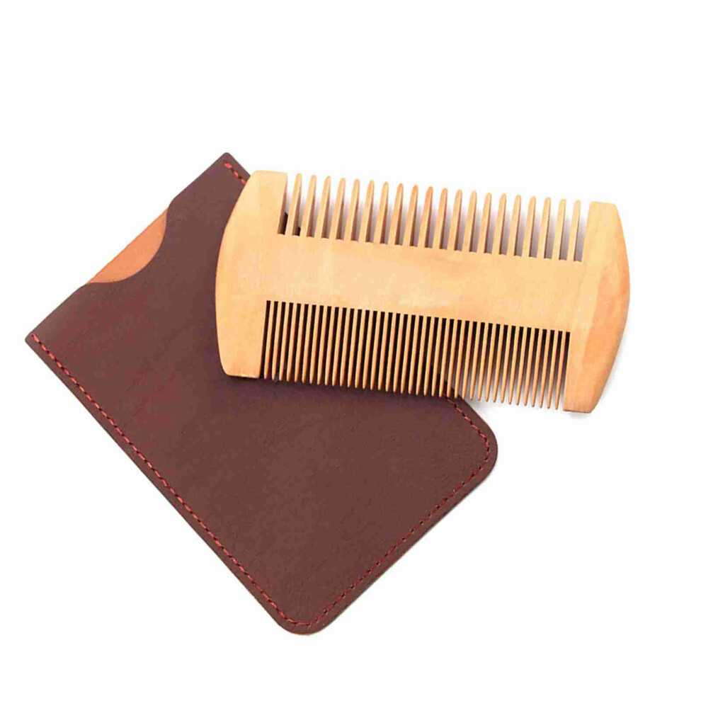Mustache Shaping Comb Wood Pearwood Beard Styling Template Perfect for Grooming