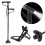 Retractable Collapsible LED Light Walking Stick for Elderly, Black 4