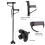 Retractable Collapsible LED Light Walking Stick for Elderly, Black 3
