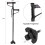 Retractable Collapsible LED Light Walking Stick for Elderly, Black 6