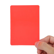 PVC Soccer Referee Cards Set with Booklet, 8.3x11.6cm Green & Red