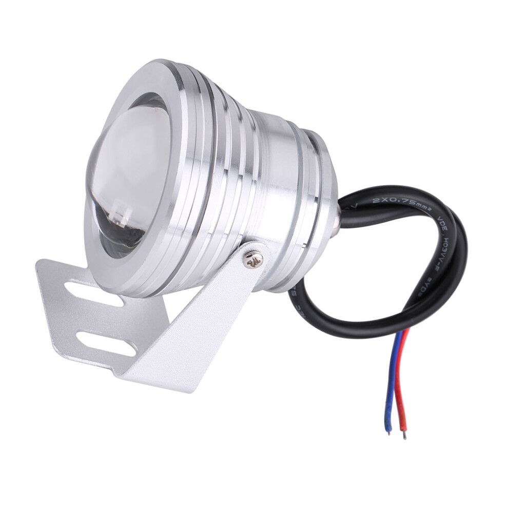 Marine Yacht Rgb Led Spotlight 10W 12V Rainproof With Remote, Silvery White 4921392900951