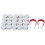 20 Car Lug Nut Hub Covers Silver 3
