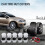 20 Car Lug Nut Hub Covers Silver 6