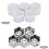 20 Car Lug Nut Hub Covers Silver 10