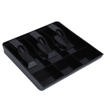 Cash Drawer Insert Tray Replacement Black 3 Bills 3 Coins Money Storage Box