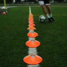 Football Training Cones 10 Pack Mini Sport Markers Heavy Duty Plastic Orange