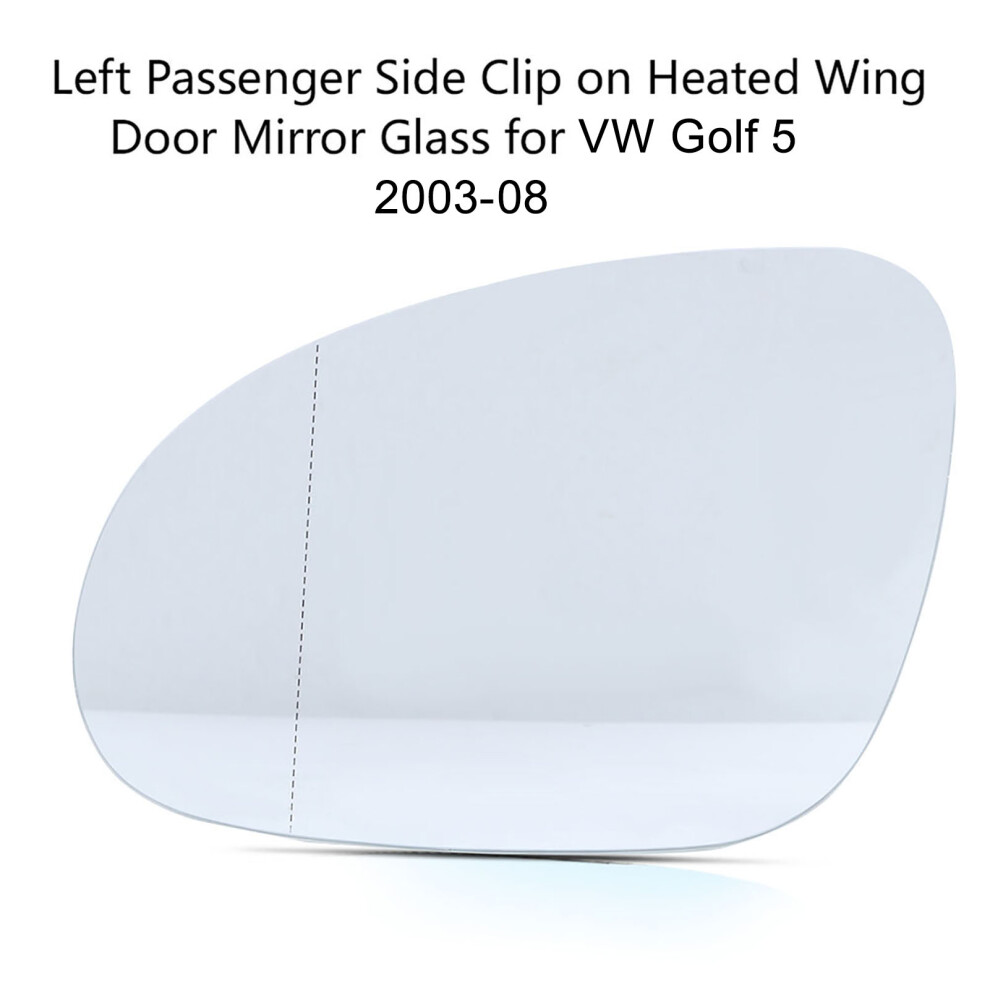 Left Passenger Side Heated Wing Mirror Glass 11X18cm Convex 2003-2008 3311392902955
