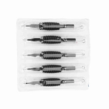 Tattoo & Makeup Tools 5PCS Disposable 5RL Needle Set Silicone Grip Sterile AU