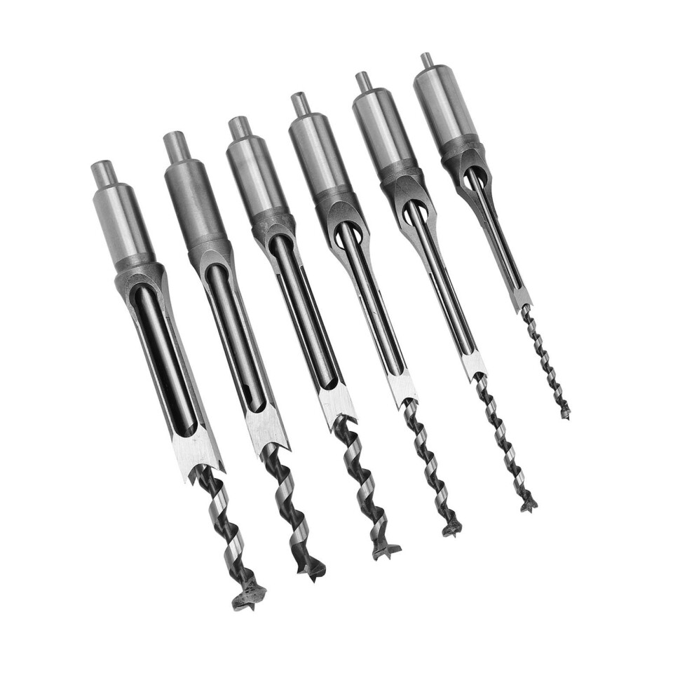 Foret Ã Trou Carrã© 6Pcs En Acier - Outil De Menuiserie Pro 5041392903390