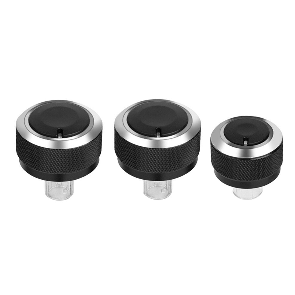 3X Aluminium Car Ac Knobs Golf 5 2005-2009 7293282668812