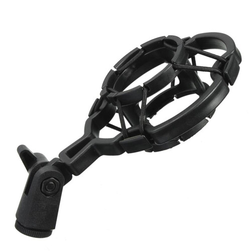 Microphone Shock Mount Plastic Studio Mic Holder Stand Clip for Large Diaphragm 1