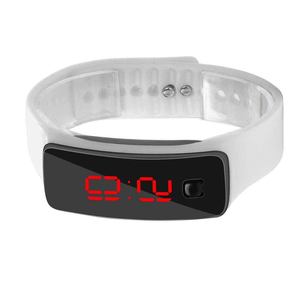 Led Sports Digital Watch Silicone Strap 12-Hour Dial Electronic Wristwatch 4951392905281