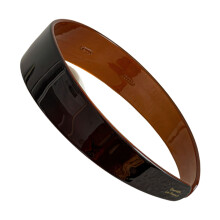 Classical Leopard Acetate Hair Band Fashion-Dark Brown