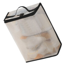 Sac respirable d'organisateurs de chaussure de PVC-Noir L