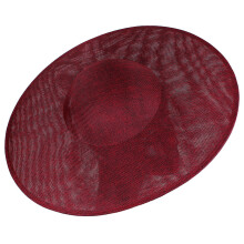 Professional 40cm Hat Base For Custom Fascinators And-Claret