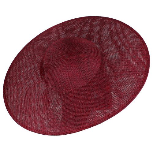 Professional 40cm Hat Base For Custom Fascinators And-Claret