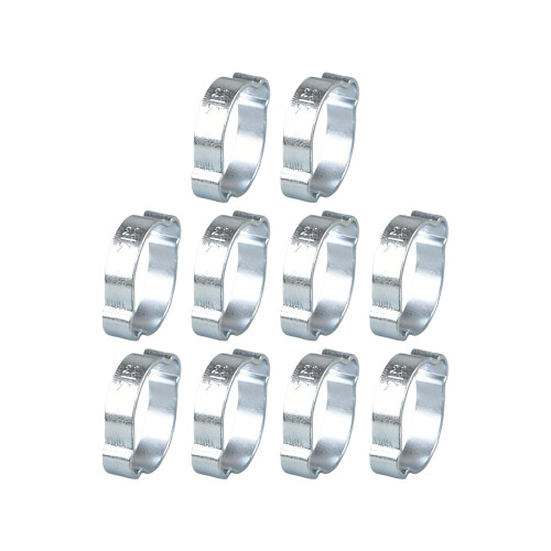Lot de 10 colliers de serrage solides à double oreille en-25