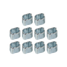 Packung mit 10 Doppelohr-Schlauchklemmen aus Stahl 304,-11