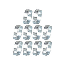 10 Stück 304 Stahl Doppelohr-Schlauchklemmen,-21