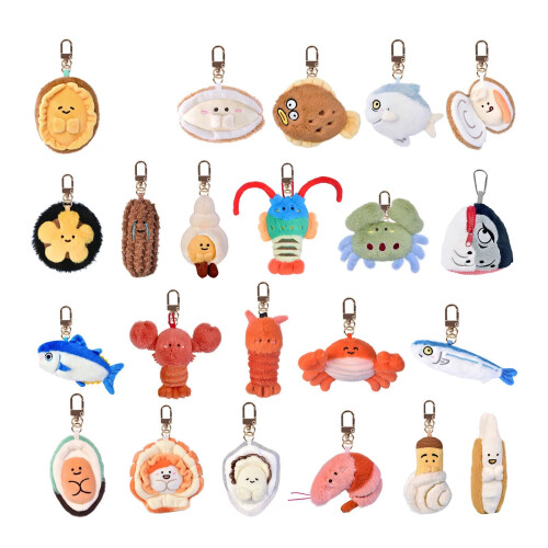 Porte-clés élégant thème sous-marin en coton PP, pendentif de-1 1