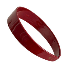 Fashionable Acetate Hair Band Classical Leopard Print-Burgundy