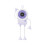 Handheld Fan Powerful Cooling Fan with Suction Cup-Purple 1