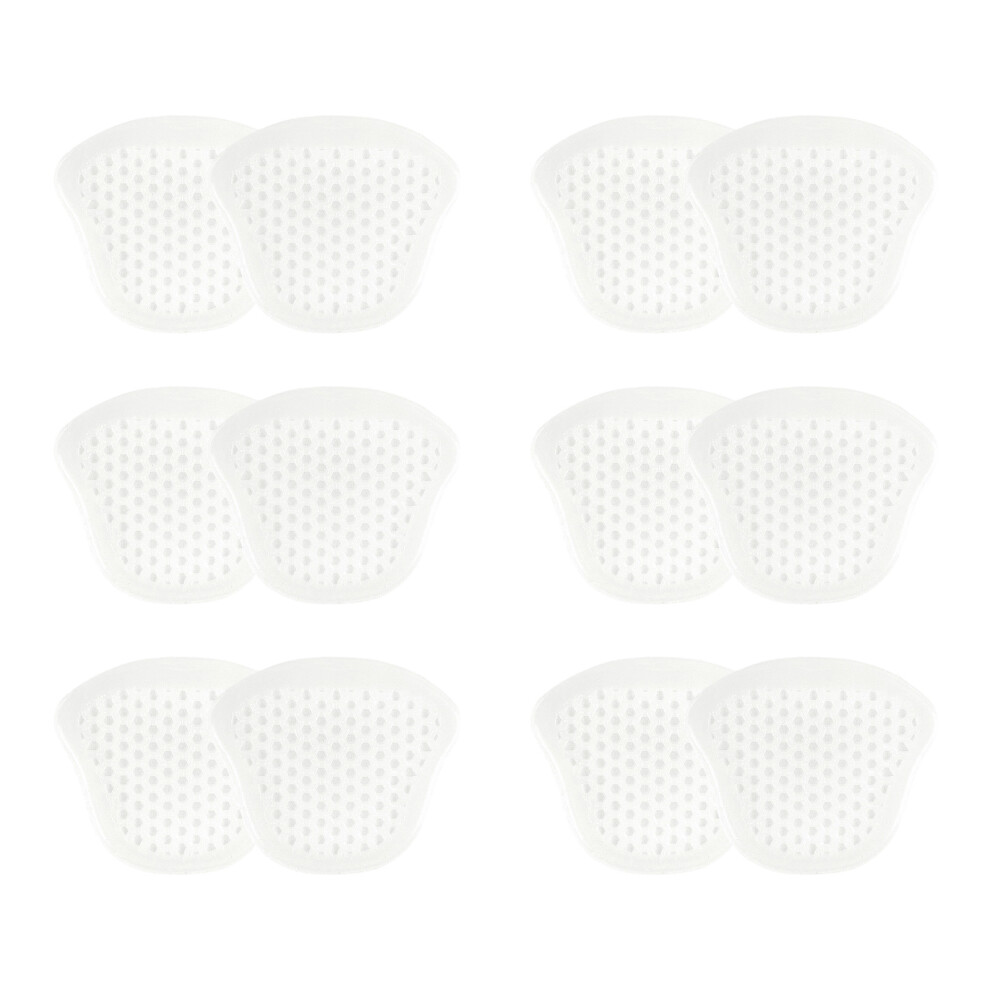 6Pairs High Heel Insert Shock Absorption Anti Blister-milky