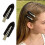 Trendy Round Dot Hair Clip without Damage Design Securely-Black 3