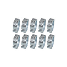 Colliers de serrage à Double oreilles en acier 304, 10-17